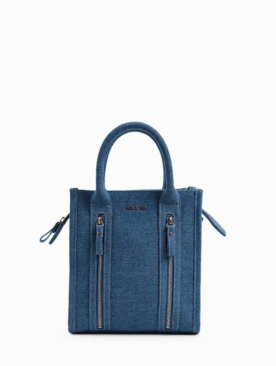 Femme nat et nin Sacs Porte Epaule | Mini Opera Denim